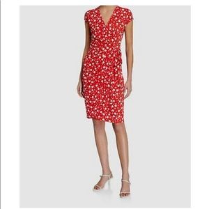 Flower wrap dress